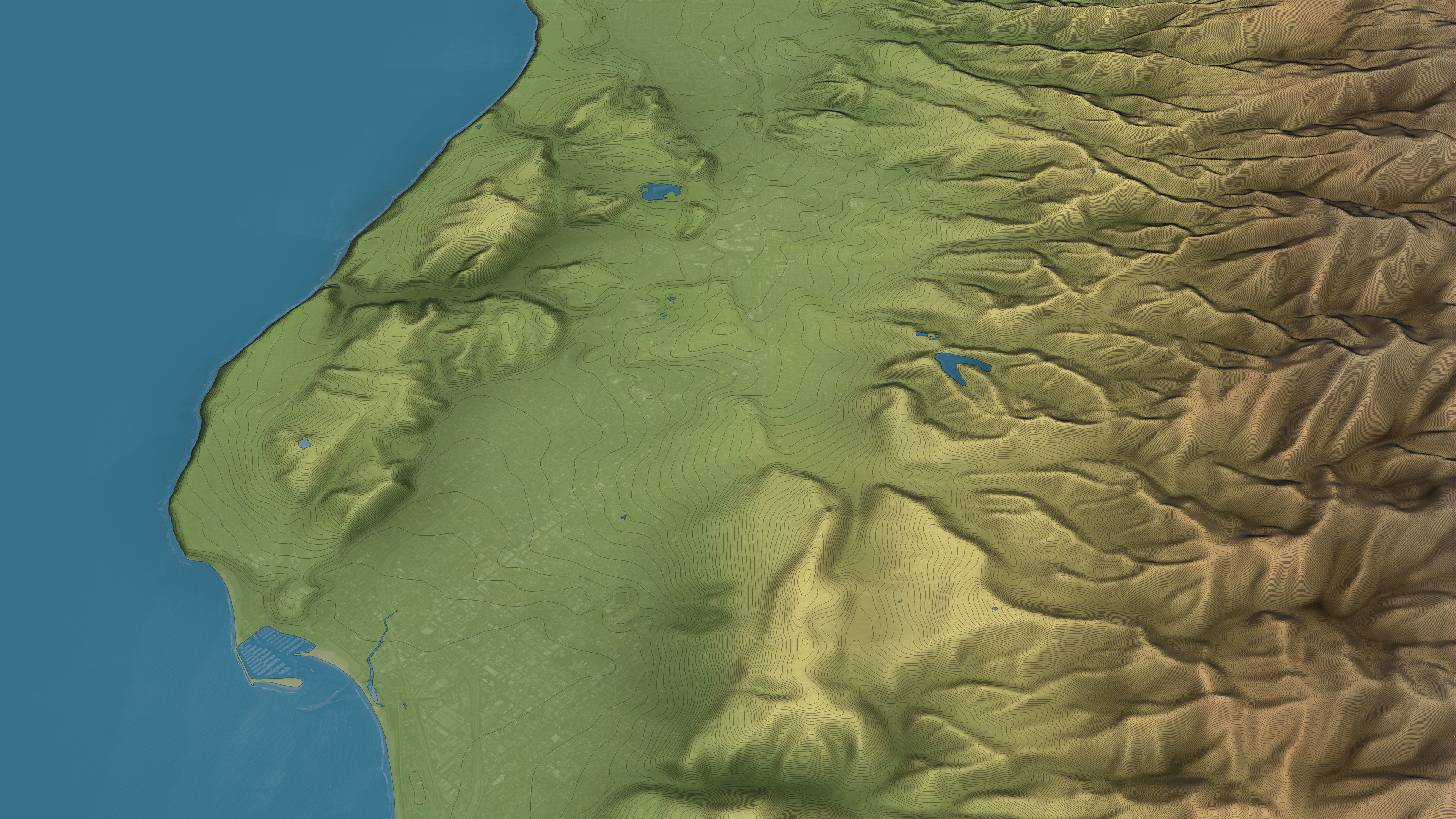 Santa Barbara - Topography Terrain 3D City 3D Model Collection_39