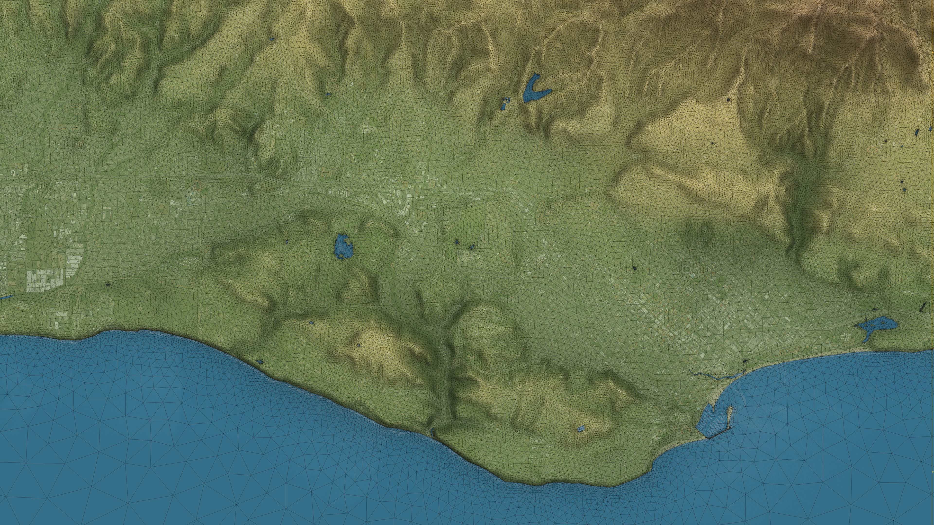 Santa Barbara - Topography Terrain 3D City 3D Model Collection_19