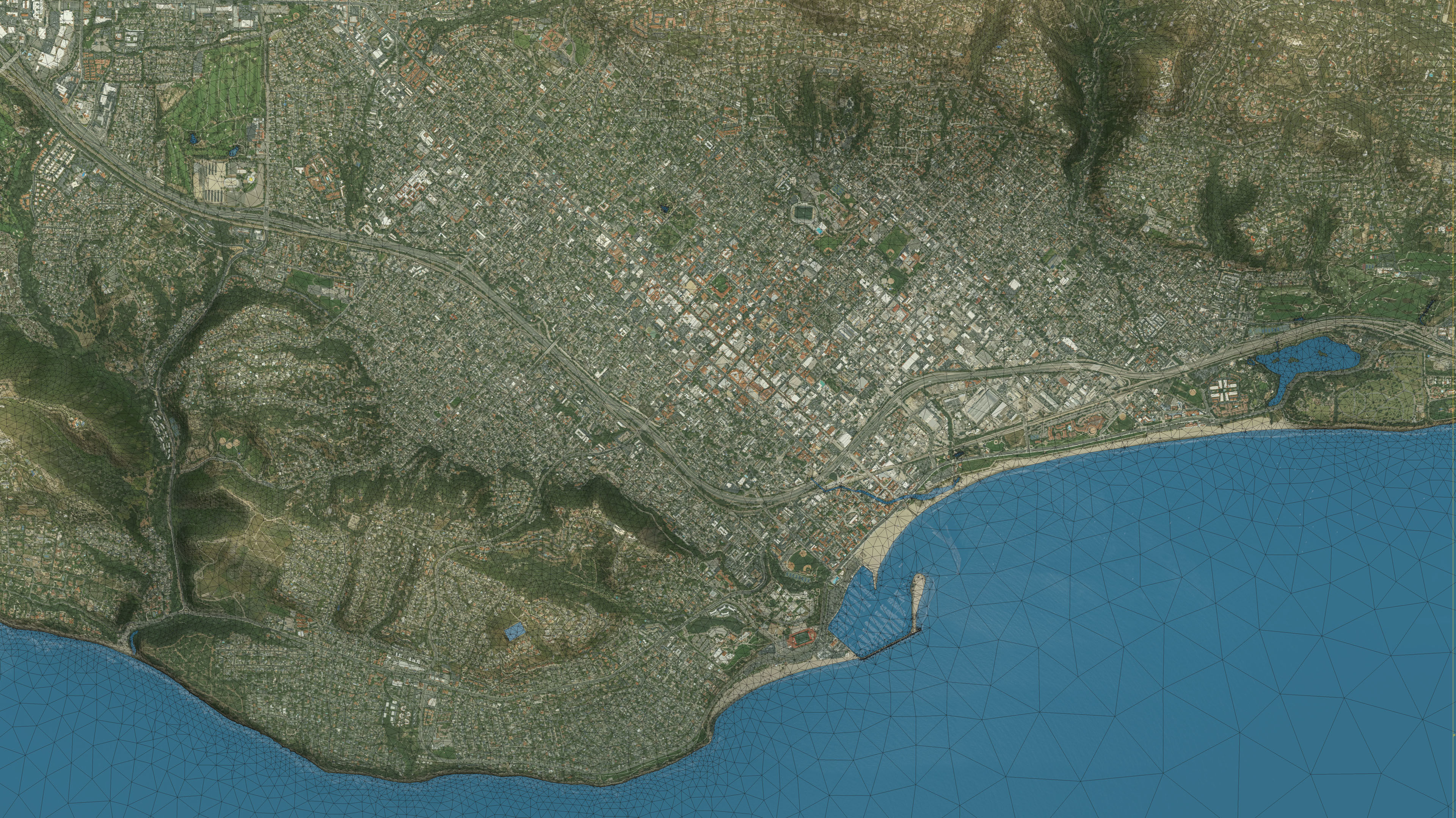 Santa Barbara - Topography Terrain 3D City 3D Model Collection_14