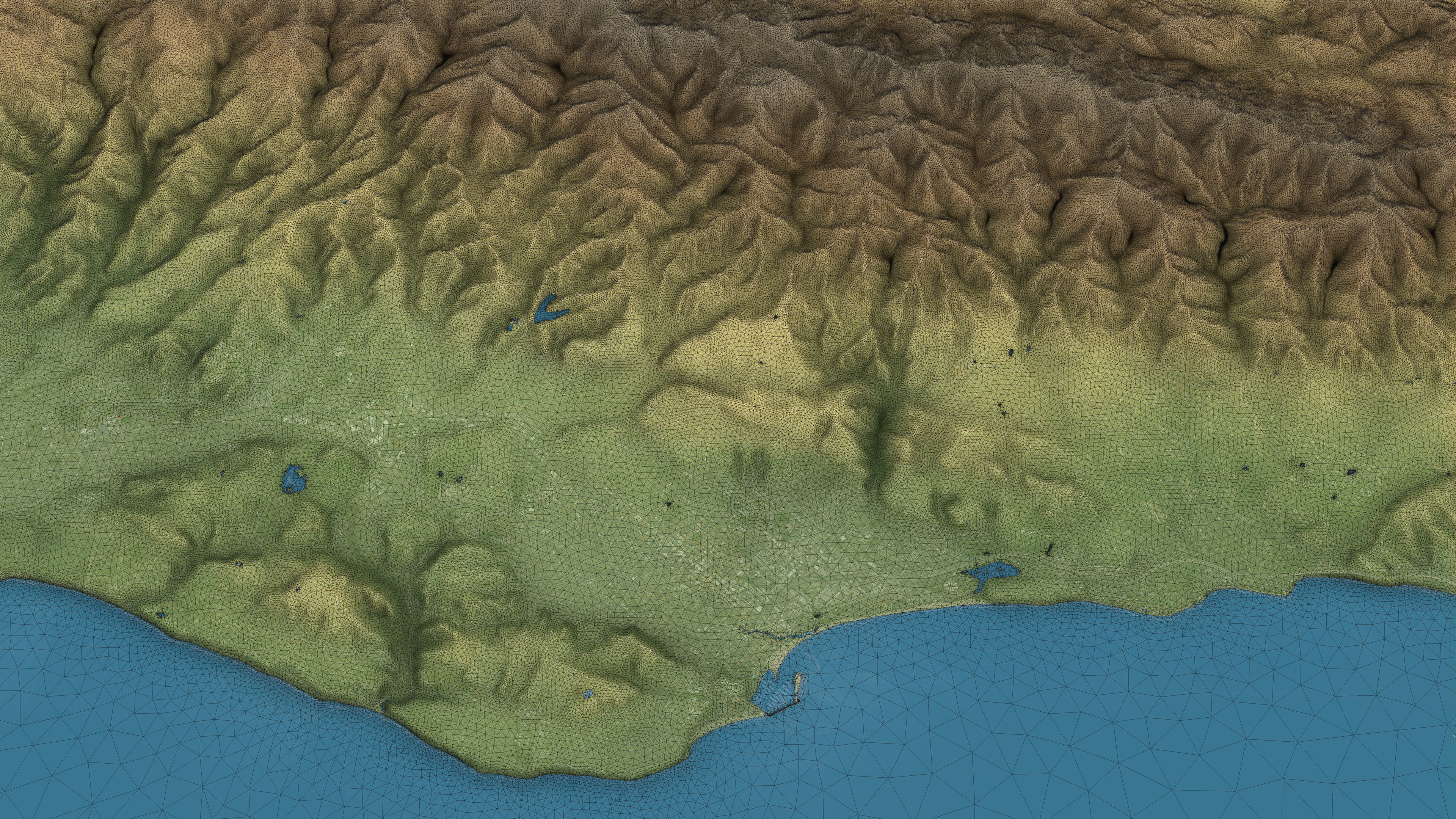 Santa Barbara - Topography Terrain 3D City 3D Model Collection_29