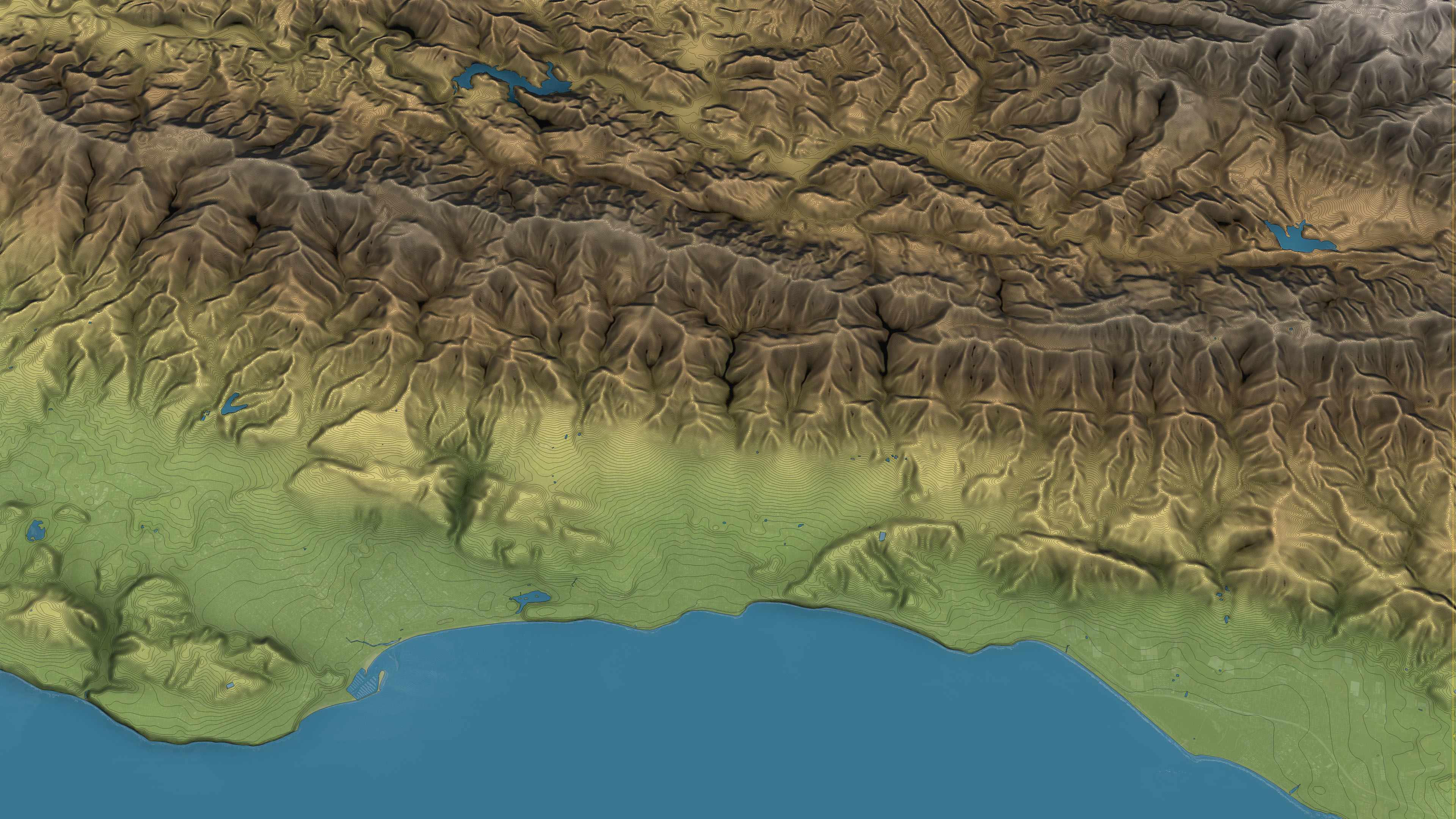 Santa Barbara - Topography Terrain 3D City 3D Model Collection_33