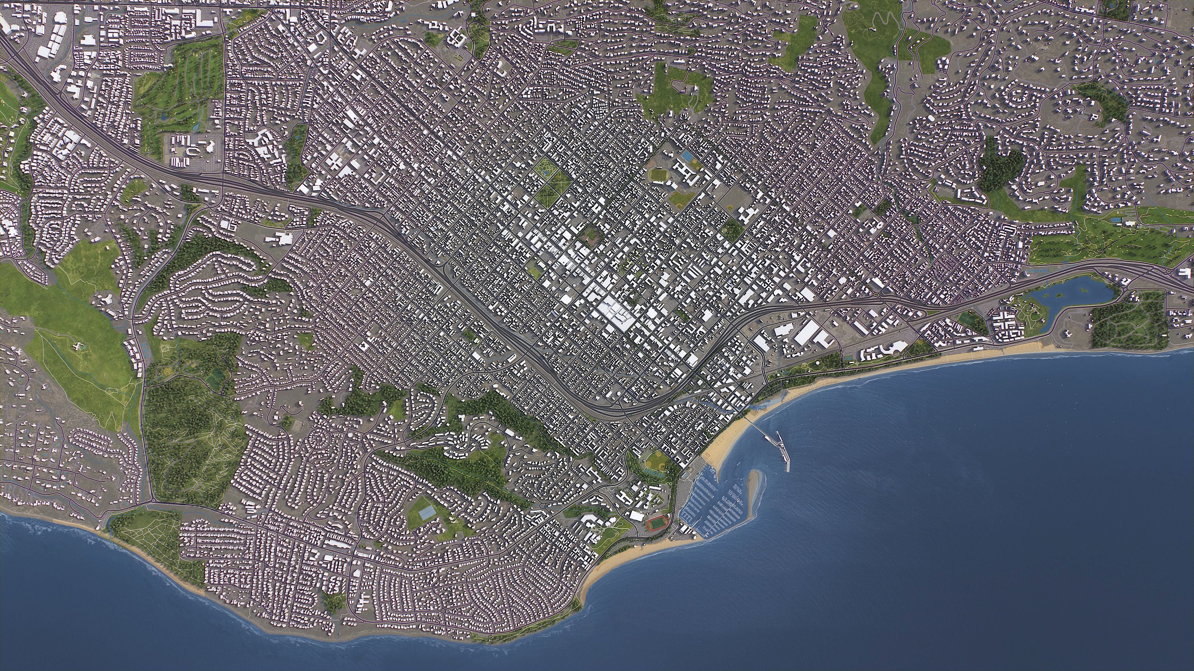 Santa Barbara - Topography Terrain 3D City 3D Model Collection_13