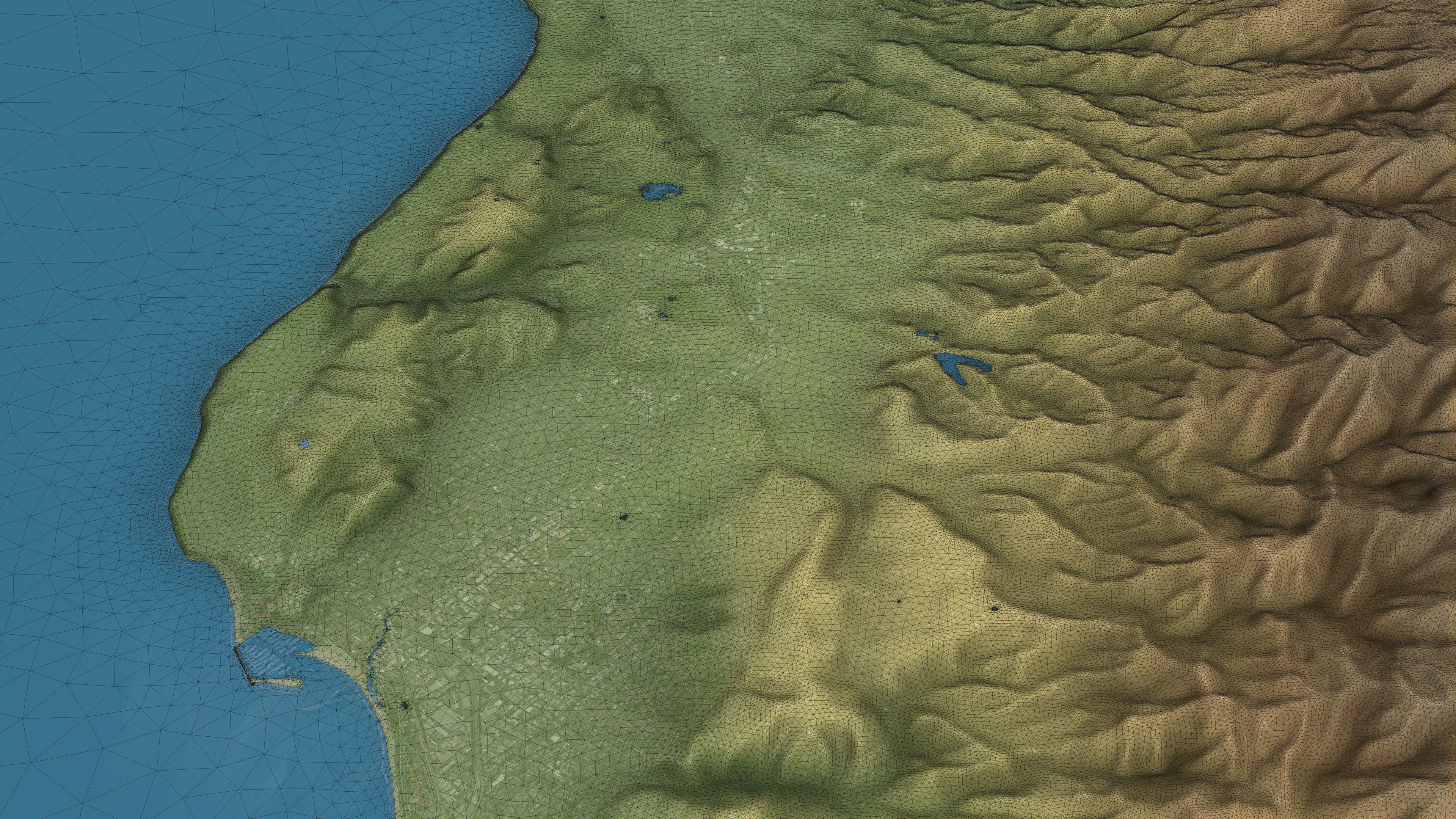 Santa Barbara - Topography Terrain 3D City 3D Model Collection_38