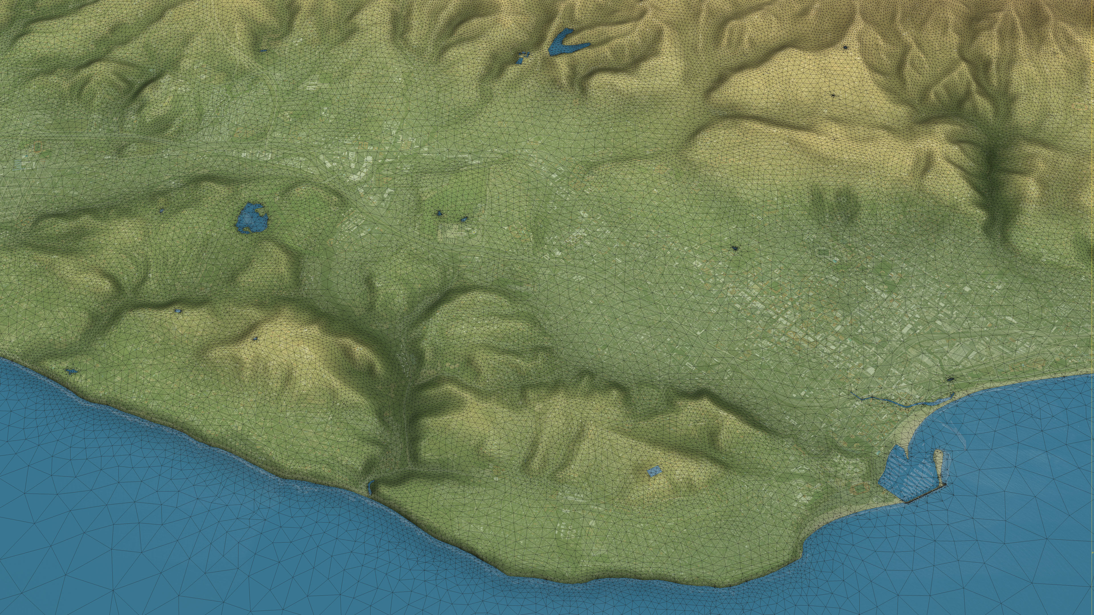 Santa Barbara - Topography Terrain 3D City 3D Model Collection_11
