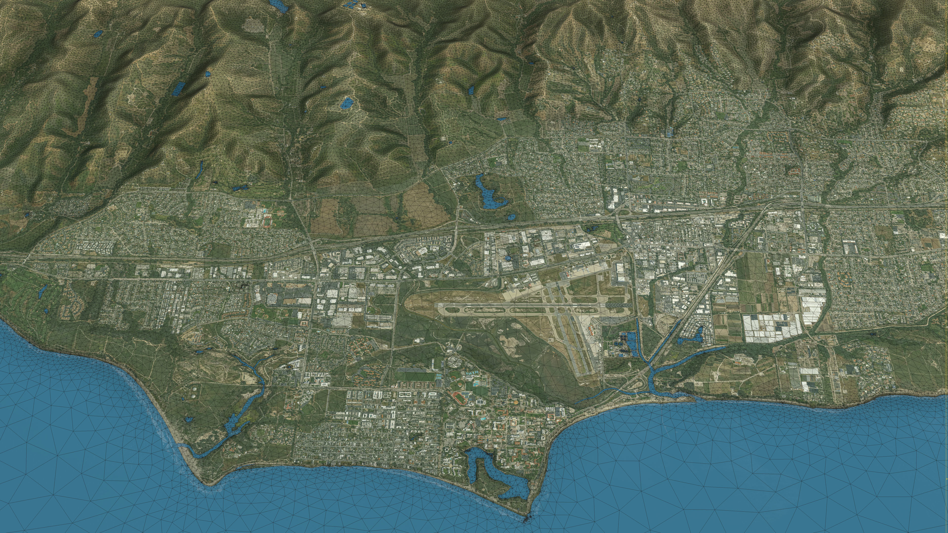 Santa Barbara - Topography Terrain 3D City 3D Model Collection_6