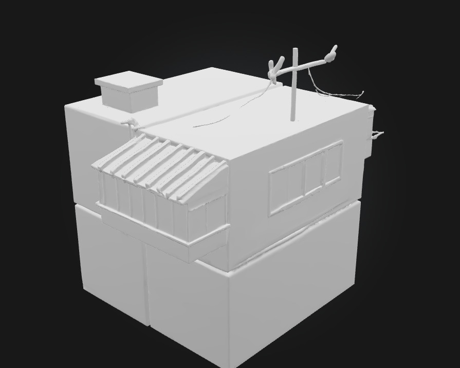 Cubist Dwellings  Abstract Living in Geometric Harmony 3D model_9