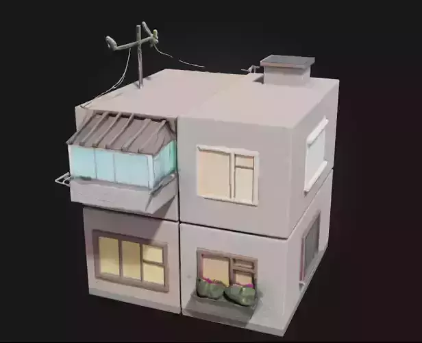 Cubist Dwellings  Abstract Living in Geometric Harmony