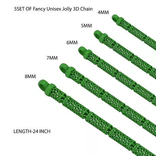 5 SET OF Fancy Unisex Jolly 3D Chain 3D Model Collection 5 SET OF Fancy Unisex Jolly 3D Chain 3D Model Collection