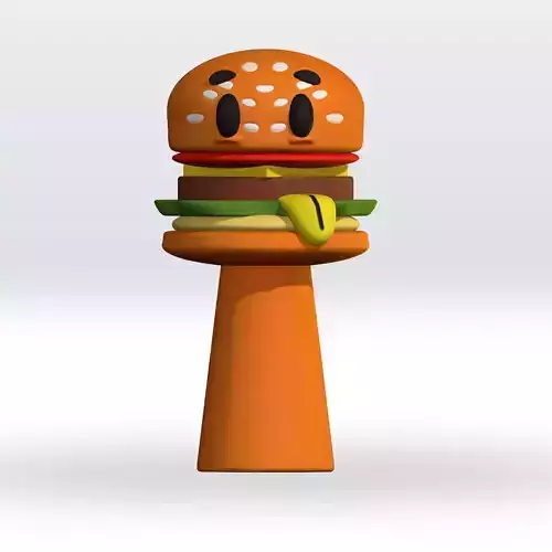 Sprunki Mr Burger STL 3D Multicolor 3mf 3D Model Character 3D print model