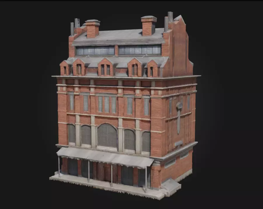 The Industrial Warehouse Grit and Function in a Massive Shell 3D model_0