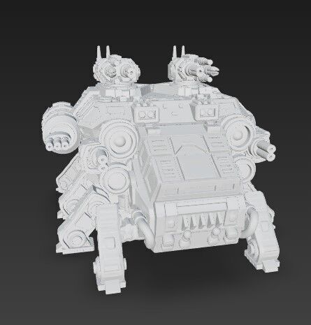 3D Printable Iron Oath Stegodon Heavy Armored Multi 3D model_1
