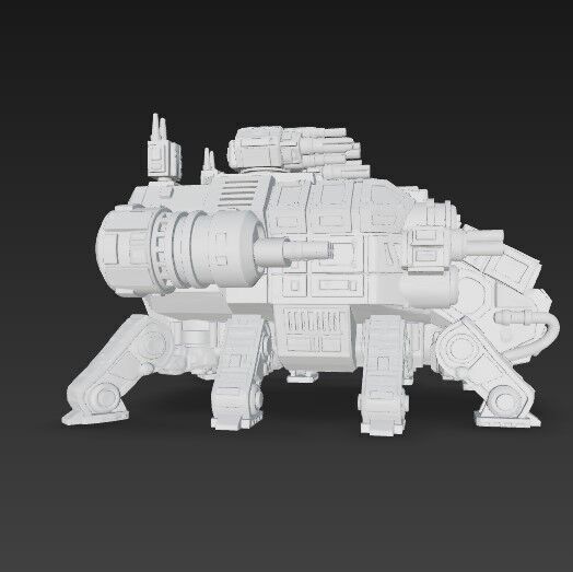 3D Printable Iron Oath Stegodon Heavy Armored Multi 3D model_11