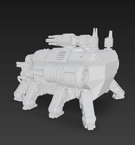 3D Printable Iron Oath Stegodon Heavy Armored Multi 3D model_16
