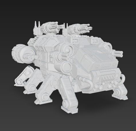 3D Printable Iron Oath Stegodon Heavy Armored Multi 3D model_2