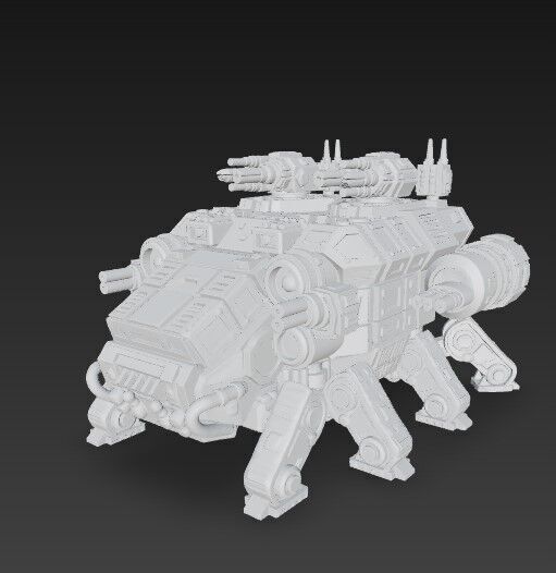 3D Printable Iron Oath Stegodon Heavy Armored Multi 3D model_18