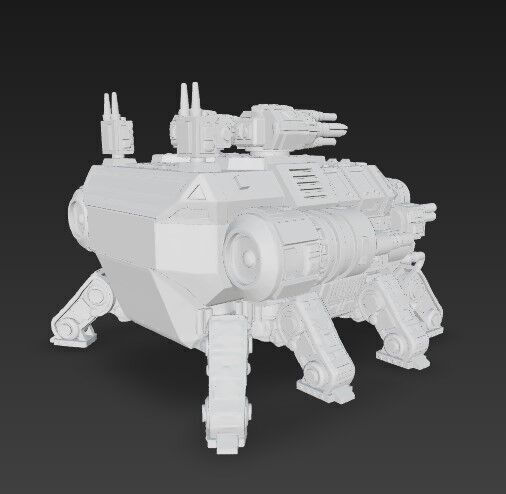3D Printable Iron Oath Stegodon Heavy Armored Multi 3D model_4