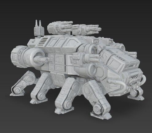 3D Printable Iron Oath Stegodon Heavy Armored Multi 3D model_20
