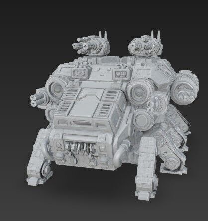 3D Printable Iron Oath Stegodon Heavy Armored Multi 3D model_10