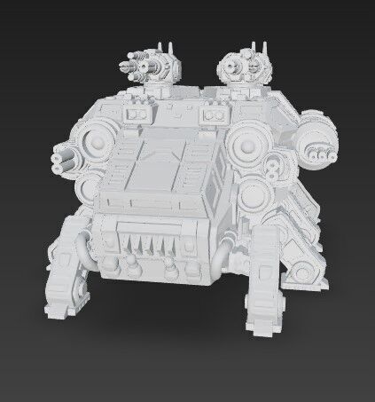 3D Printable Iron Oath Stegodon Heavy Armored Multi 3D model_14
