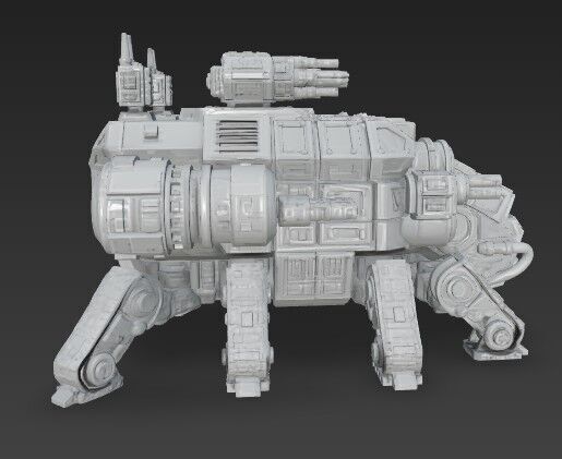 3D Printable Iron Oath Stegodon Heavy Armored Multi 3D model_22