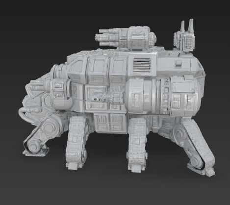 3D Printable Iron Oath Stegodon Heavy Armored Multi 3D model_8