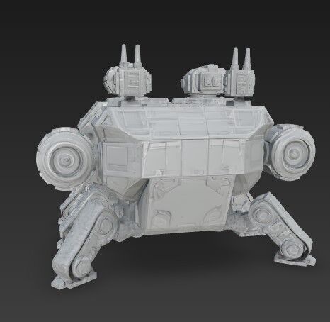 3D Printable Iron Oath Stegodon Heavy Armored Multi 3D model_26
