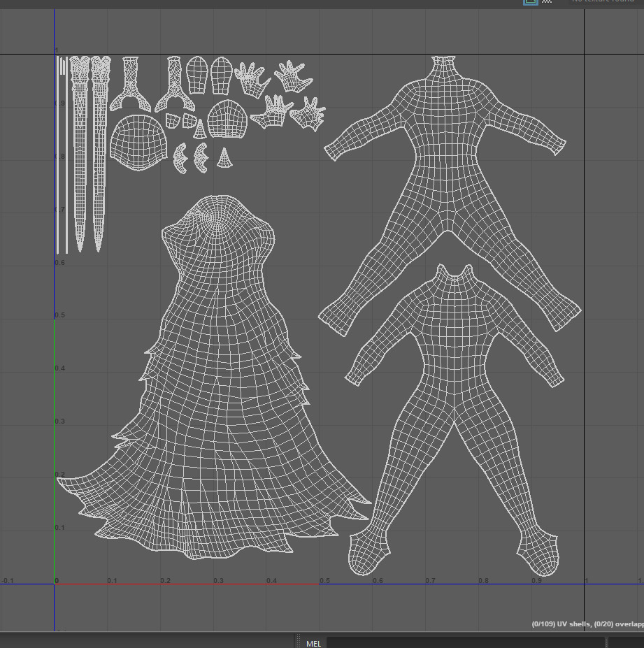 Knight game ready Low-poly 3D model_10