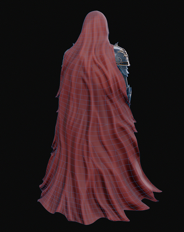 Knight game ready Low-poly 3D model_9