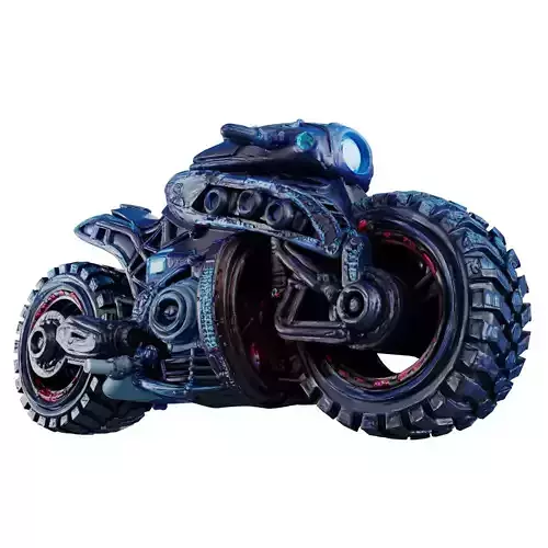 Futuristic Sci Fi Motorcycle PBR Textured 3D Model  Low-poly 3D model