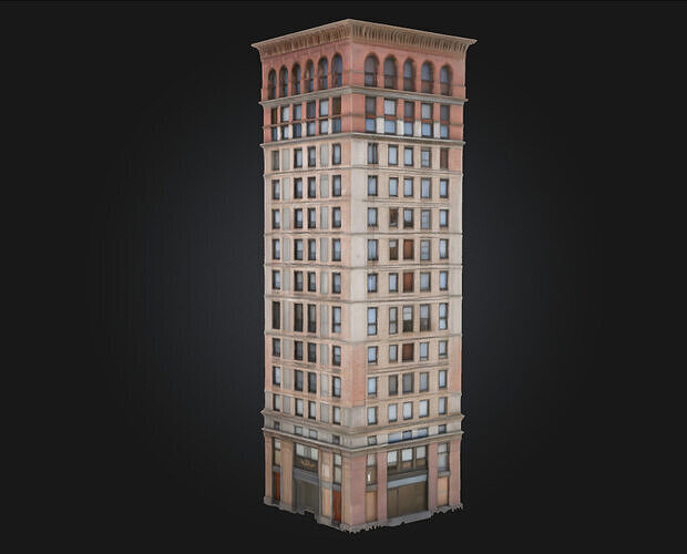 The Tower of Elegance  Graceful Architecture in Vertical Form 3D model 4
