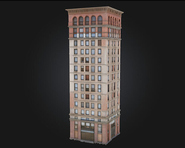 The Tower of Elegance  Graceful Architecture in Vertical Form 3D model 3
