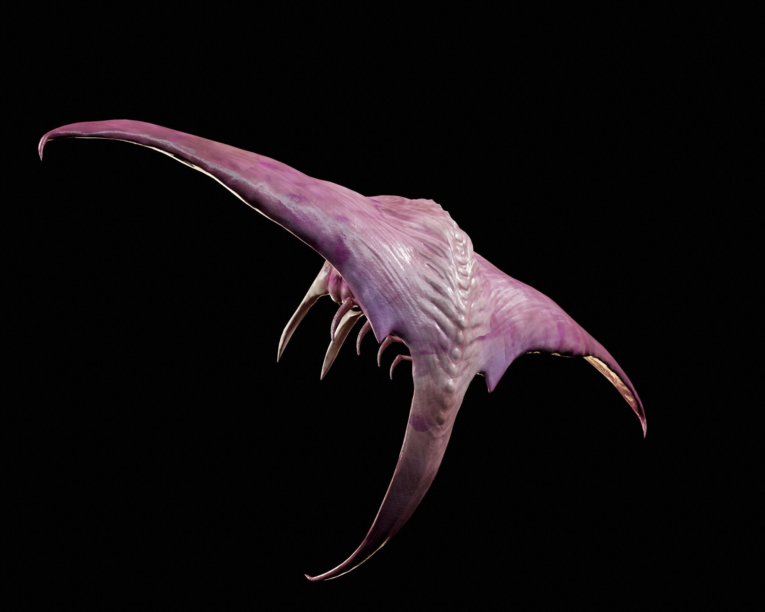 Sci-Fi Alien Bug Creature  Low-poly 3D model_12