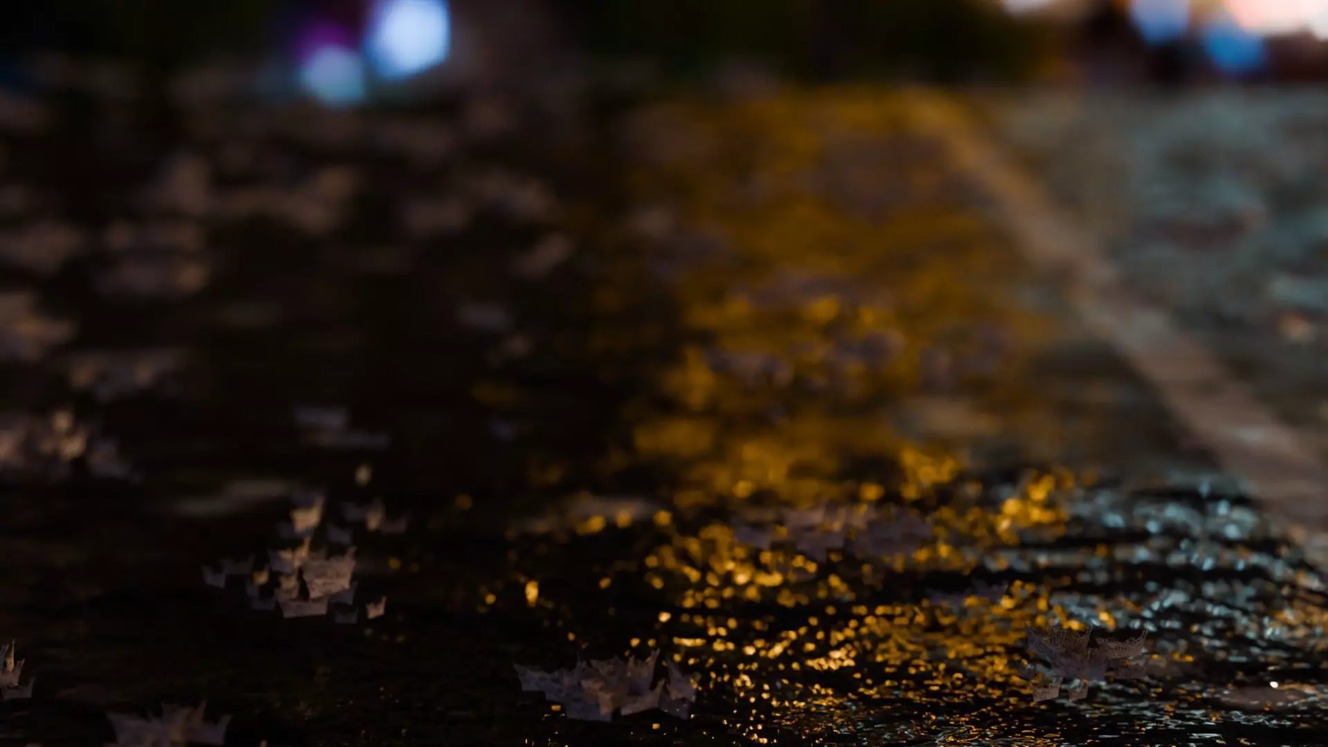 Animated Rain Low-poly 3D model_0