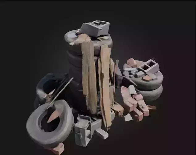 Urban Materials Pile  Organized Chaos of Construction