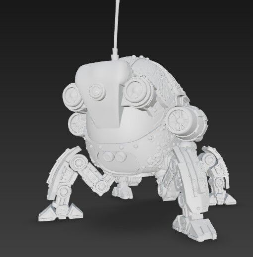 3D Printable Iron Oath Sentinel Sphere Steampunk Explorer  3D model_10