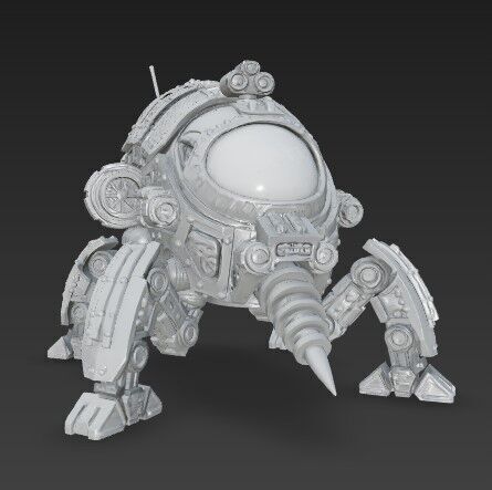 3D Printable Iron Oath Sentinel Sphere Steampunk Explorer  3D model_12