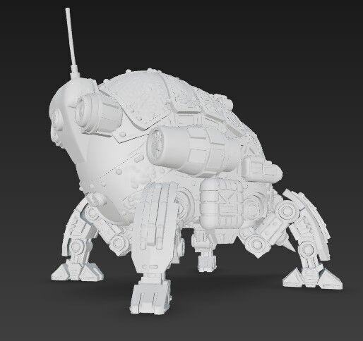 3D Printable Iron Oath Sentinel Sphere Steampunk Explorer  3D model_9