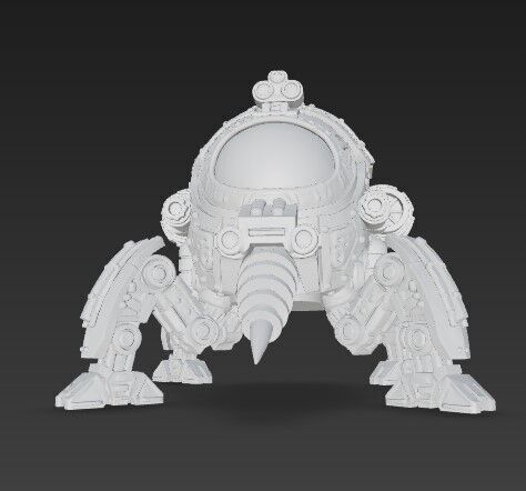 3D Printable Iron Oath Sentinel Sphere Steampunk Explorer  3D model_16