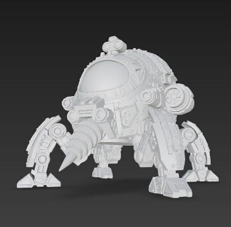 3D Printable Iron Oath Sentinel Sphere Steampunk Explorer  3D model_4