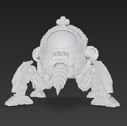 3D Printable Iron Oath Sentinel Sphere Steampunk Explorer  3D model_5