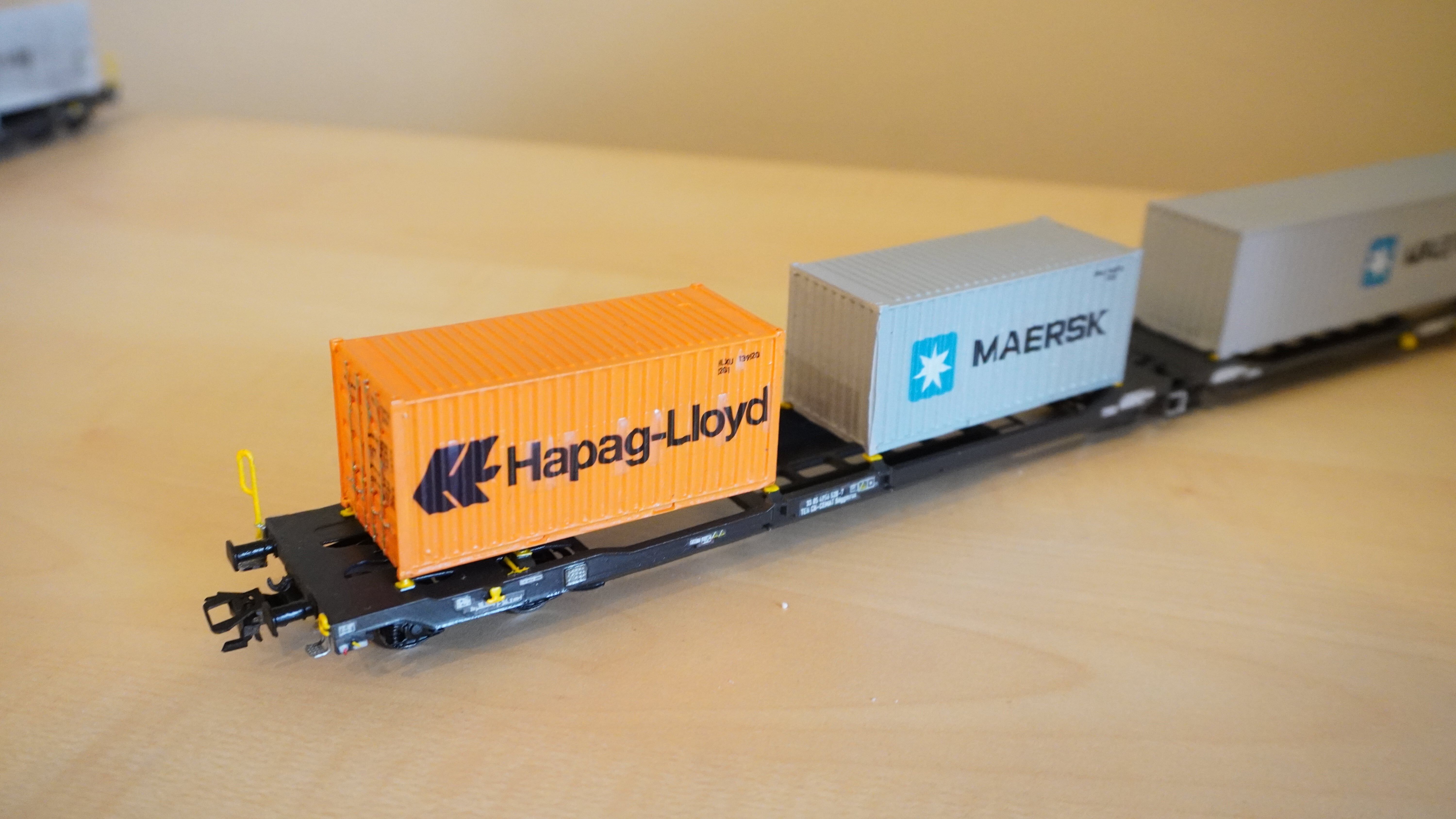 Pre supported H0 1 87 scale 20ft container 3D print model_3