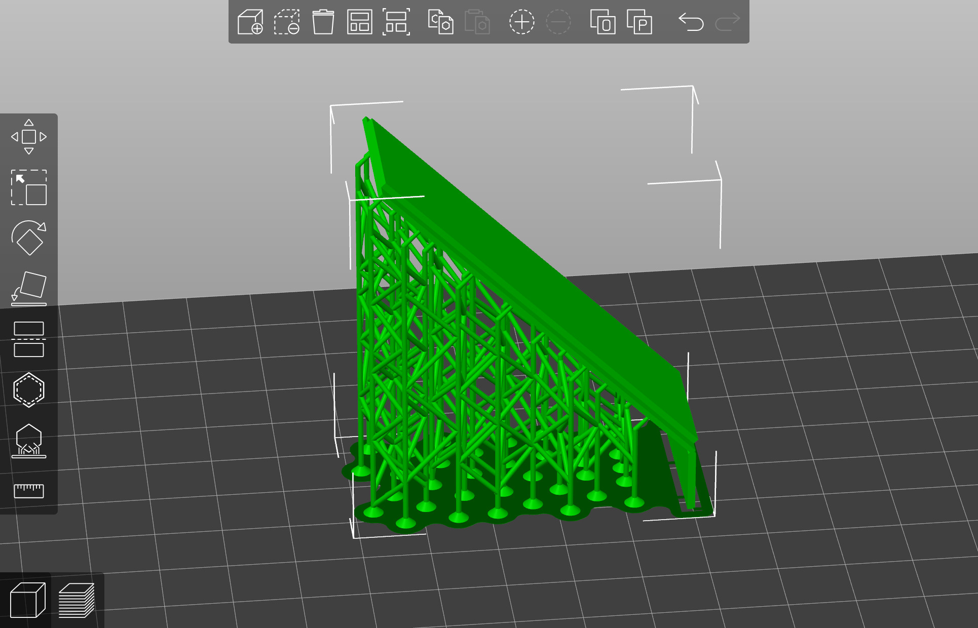 Pre supported H0 1 87 scale 20ft container 3D print model_14
