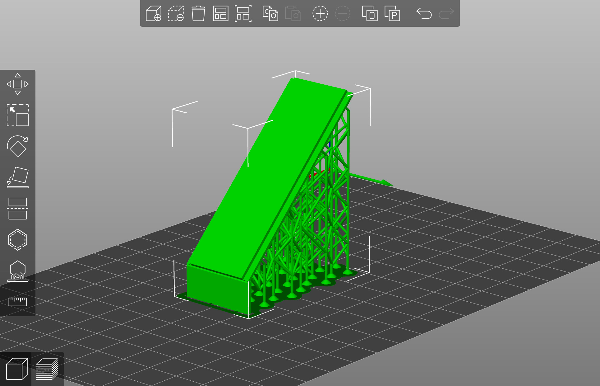 Pre supported H0 1 87 scale 20ft container 3D print model_15