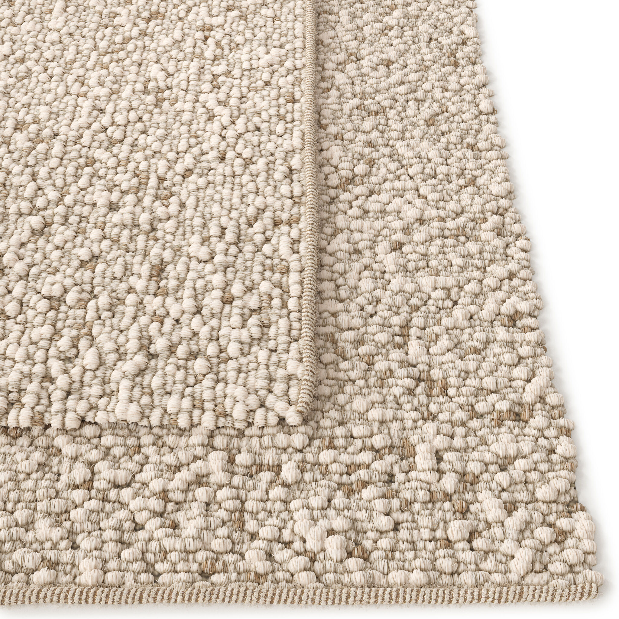 Benuta Wool Runner Patch Brown 3D model_4