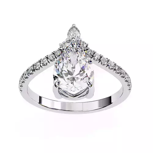 OVAL DIAMOND RING -CAD-06