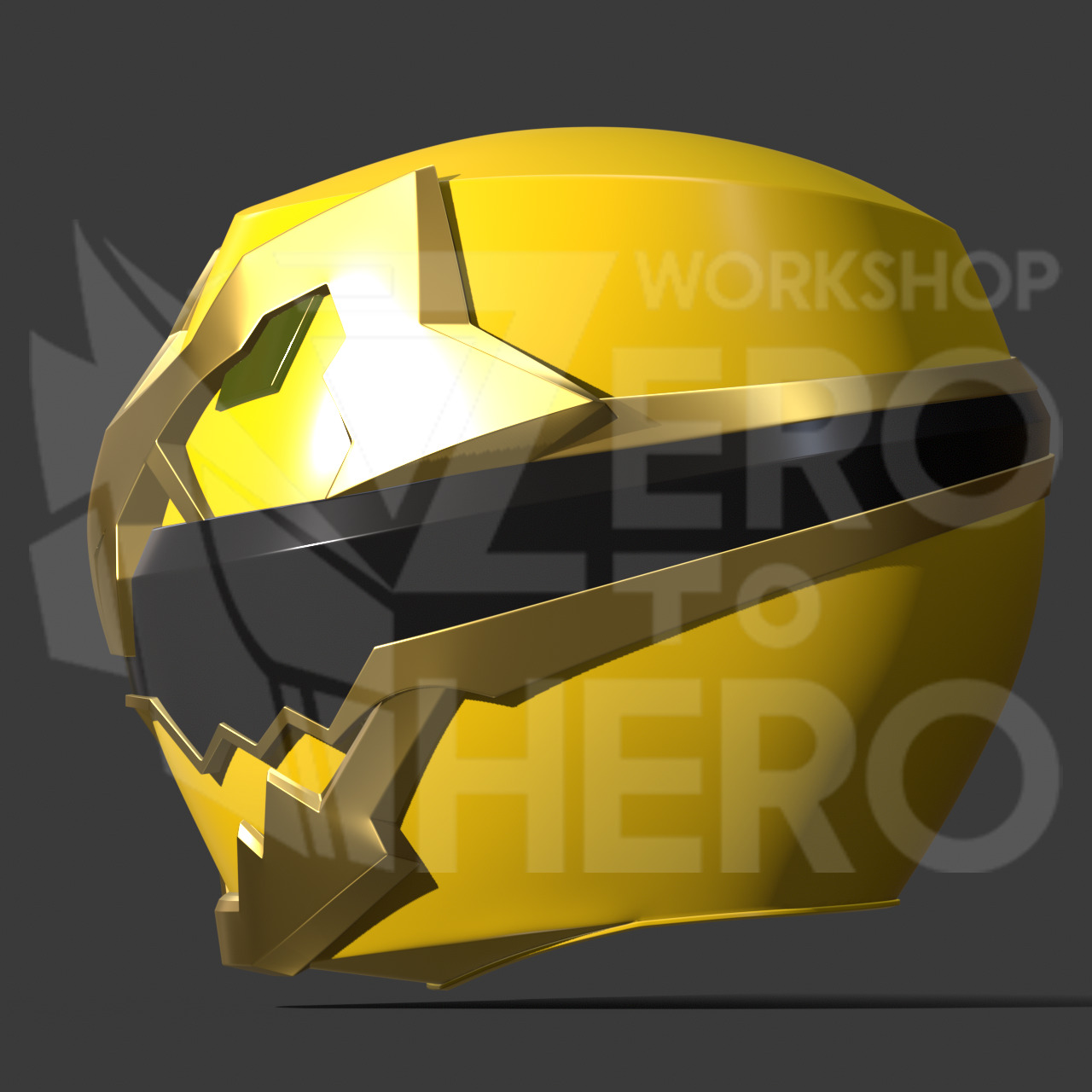 No1 Sentai Gozyuger - Gozyuger Yellow Helmet 3D print model_2