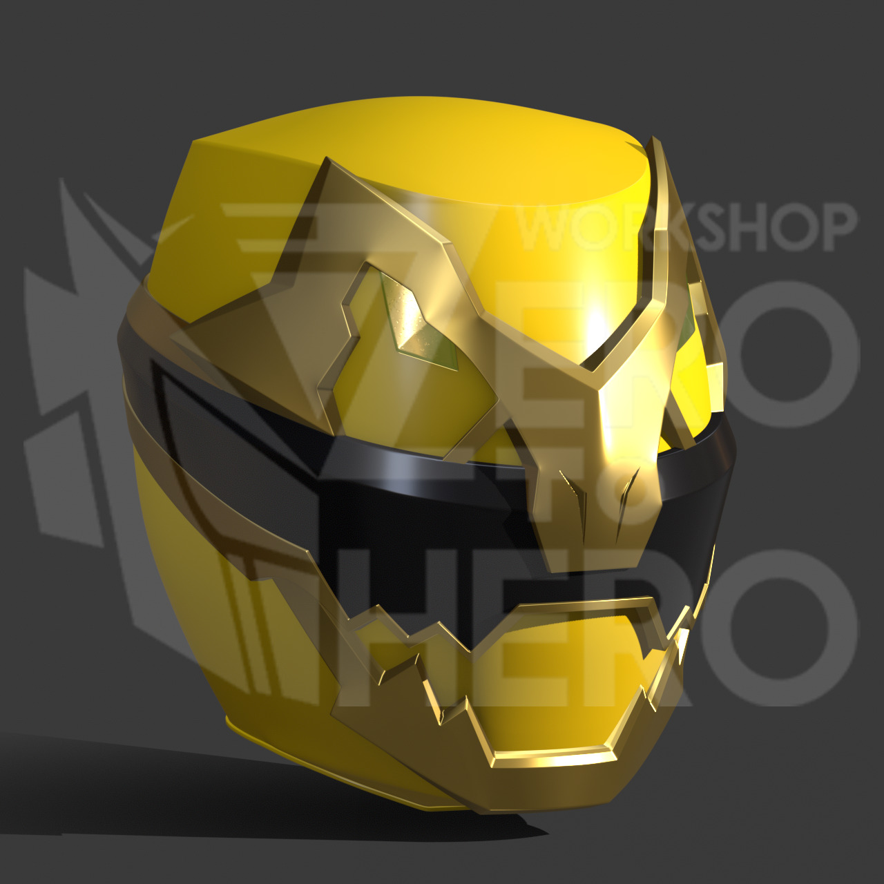 No1 Sentai Gozyuger - Gozyuger Yellow Helmet 3D print model_3