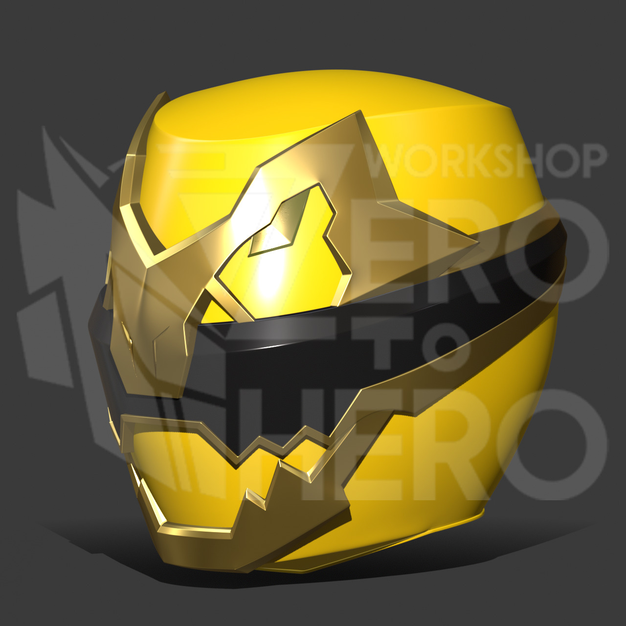 No1 Sentai Gozyuger - Gozyuger Yellow Helmet 3D print model_1