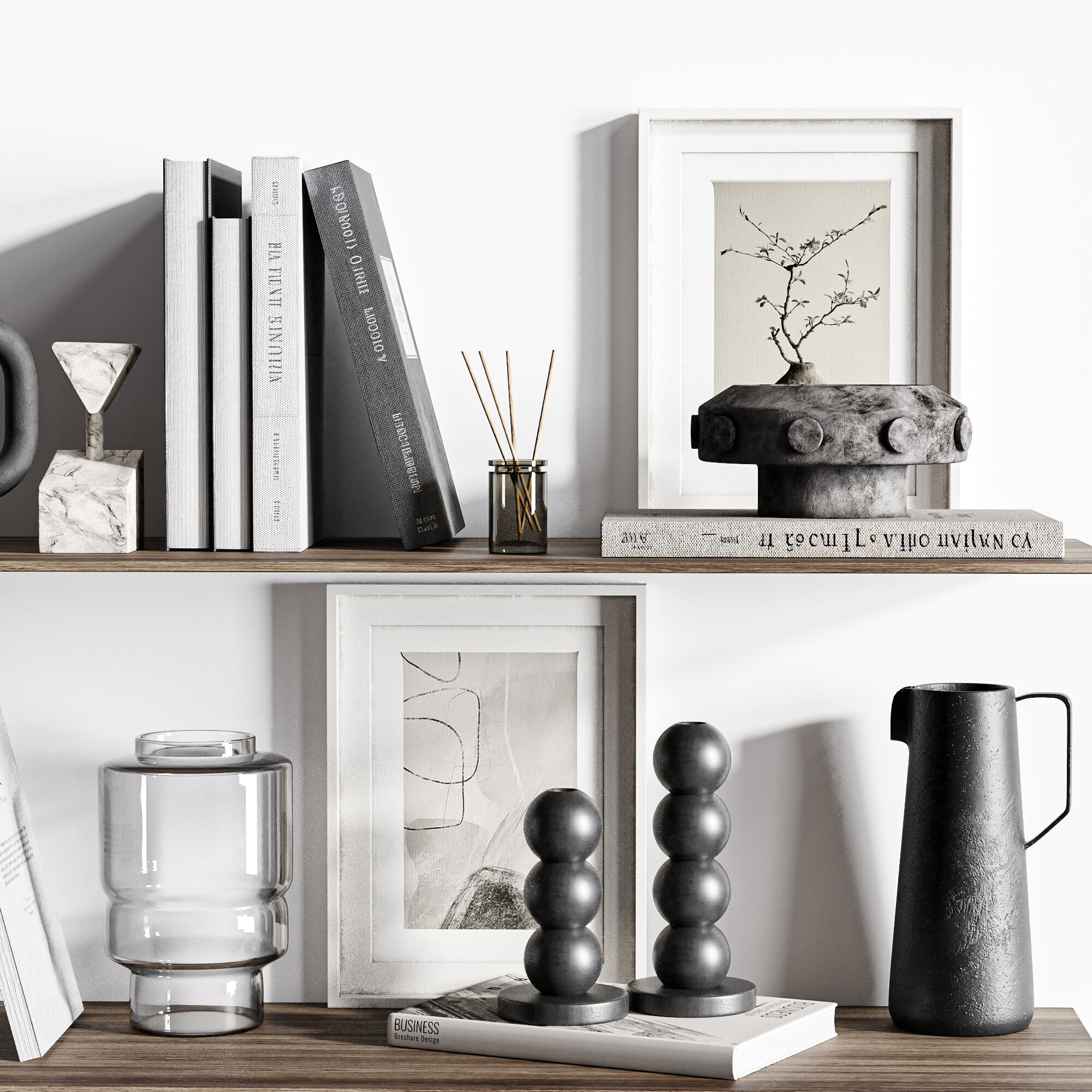 Decorative set18 3D model_1