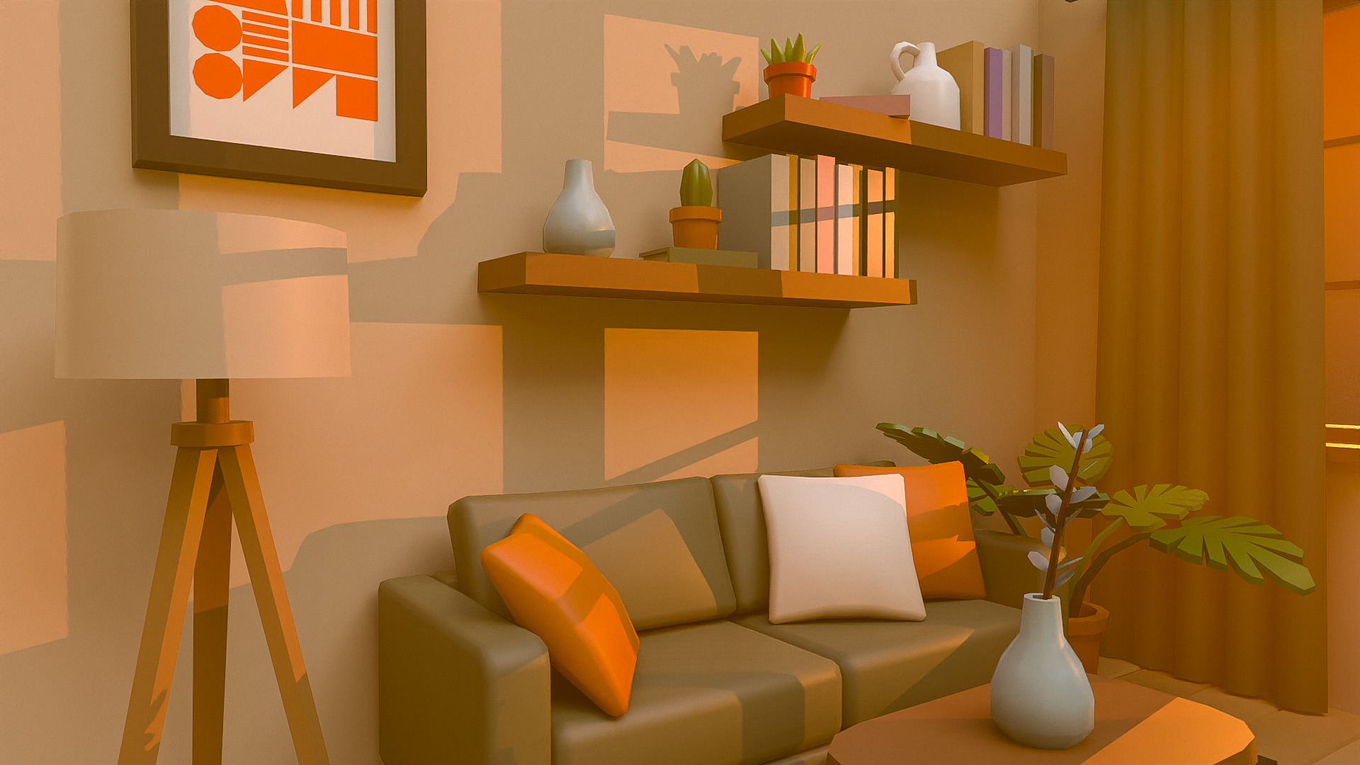 Interior Pack2 Low-poly 3D model_3